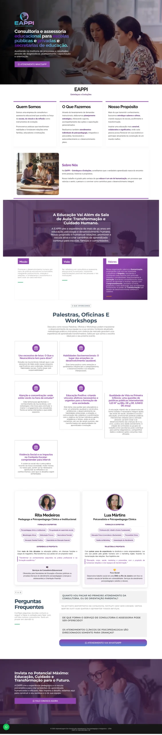 Projeto de site EAPPI